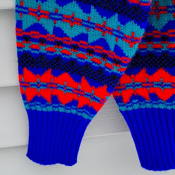 LL BEAN VINTAGE 100% WOOL MULTICOLORED MEDIUM MEN'S SWEATER NWOT - Picture 5 of 17